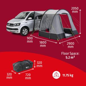 Kampa Trip AIR Driveaway Awning – Lightweight Inflatable Camper Shelter