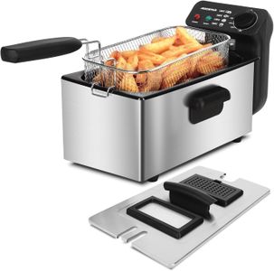 Aigostar 3L Deep Fat Fryer – Stainless Steel Electric Cooker