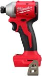 Milwaukee Electric - M18 Compact BRUSHLESS 1/4 INCH HEX 3-Speed Impact, Black/Red