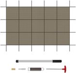 Superior 99% Shading Rate Inground Pool Safety Cover,Fits 20x40ft Rectangle Swimming Pool,Mesh Pool Cover for Inground Pools,Winter Inground Pool Cover with Safety Net and Installation Tools - Tan