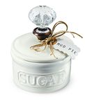 Mud Pie Door Knob Sugar Bowl, White