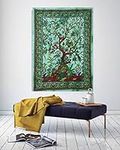 THE ART BOX Tapestry Green Tree of 