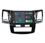 YUNTX [8GB+256GB] Android 14 2 Din Car Stereo Octa Core with CarPlay/Android Auto/DSP/GPS-9 inch IPS Touch screen-Free CAM+MIC-DAB/AHD/360 Camera-Fit for Toyota Fortuner Hilux Revo Vigo (2004-2015)