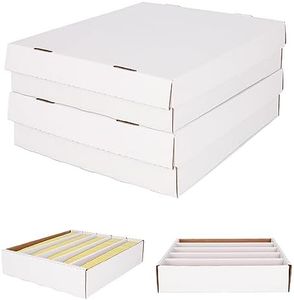 BCW Super Monster 5 Row Trading Card Storage Box -2ct | Holds 5000 Standard Trading Cards & 7000 Gaming Cards | Card Storage Box for Basketball, Football, MTG, Pokemon | Baseball Card Storage Box