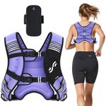 Sportneer Weighted Vest for Running Training 3.6 kg/ 5.4kg/ 6.8 kg/ 9kg/ 11kg Weight Vest with Reflective Stripe Running Vest for Workout Strength Training Fitness Muscle Building Weight