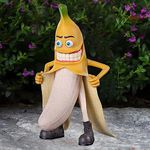 Eousera Gag Banana Art Statues, Funny Garden Yard Sculptures Naughty Lawn Ornaments Inappropriate Outdoor Decorations, Weird Gifts for Women Birthday Halloween