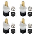 RP25513 Faucet Stem Replacement for Delta Two Handle Faucet Repair Kit with RP24096 Cartridge RP4993 Seat and Spring RP24097 Turn stop1/4, 4 Pack