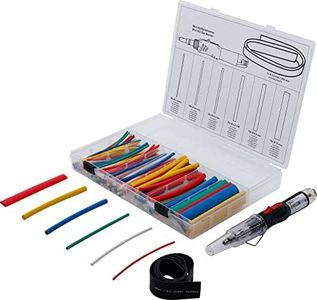 BGS 70143 Mini Hot Gas Burner with Heat Shrink Tube Assortment Coloured with Piezo Ignition 162 Pieces