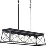 Progress Lighting P400048-031 Briarwood Chandeliers, Ceruse Black