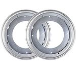 Fasmov 12-inch Lazy Susan 5/16 Thick Turntable Bearings 6 Rubber Pads, Pack of 2