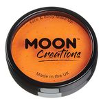 Moon Creations Pro Face & Body Makeup | Bright Orange | 36g | Professional Colour Paint Cake Pots for Face Painting | Face Paint For Kids, Adults, Fancy Dress, Festivals, Halloween