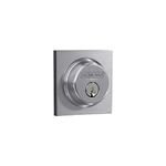 Schlage B60N COL 626 Single Cylinder Deadbolt with Collins Trim, Satin Chrome