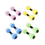 CALANDIS® Aquatic Dumbbells Water Aerobic Exercise for Training Workouts Swimming Pool Pink and White | 1 Pair Kids Aquatic Dumbbells