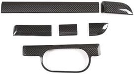 RURZTDAKM Real Carbon Fiber Central Control Instrument Panel Trim Cover for Porsche 981 911 718 2016-2019 Car Interior Accessories LHD (Black)