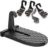 Friendship Car Doorstep Foot Pegs Folding Ladder, U Shaped Hook Pedal Car Door Step up with Safety Hammer, Easy Access to Car Rooftop Car Door Step for SUV, RV, Off-Road Vehicle
