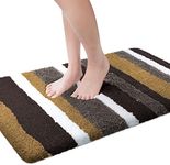 Luxe Home Bath Mat Super Soft Anti Skid Slip Water Soak Washable Italia Door Mats for Home, Bathroom Mat, Floor Mat, Kitchen Mat for Floor (45x75 cm) Anti Gold