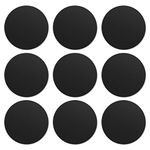 MOSUO 9 Pack Metal Plates, Replacement Mount Metal Plate Kits with 3M Adhesive Back for All Magnetic Phone Car Mount/Car Phone Holder Magnetic and Other Magnetic Holder, 9 Round, Black