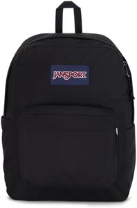JanSport Superbreak Backpack - Durable, Lightweight Premium Backpack, Black, Black, One Size, Superbreak
