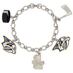 Wincraft NHL Nashville Predators 38428012 Bracelet with Charms Clamshell