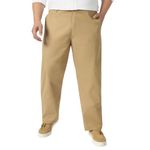 Urbano Plus Men's Khaki Cotton Regular Fit Casual Chinos Trousers Stretch (pluschinoregp-khaki-42)