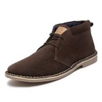 LOUIS STITCH Chukka Boots Men| Suede Leather Boots for Men| High Ankle Boot| Formal Office & Business Wear Shoes | Hiking Boots for Men | Stitch Down Desert Boots | Size-UK08 Brown (SDSUCKCUBB008)