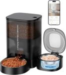 HoneyGuaridan Automatic Cat Feeder for Wet Food,2.4G WiFi Enabled Smart Feed Pet Feeder with Ice Pack and Freshness Dry Desiccant,Timed Dry Food Dispenser with APP Control