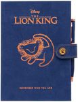 Grupo Erik Premium Notebook with Pen Disney The Lion King Notebook A5 Dotted - Notebook Small - Travel Diary to Write Yourself - Bullet Journal Dotted A5 Diary Disney Fan Item