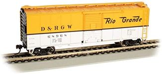 Bachmann Trains - 40' Box Car - D&RGW™ #68968 - (Yellow & Silver) - HO Scale