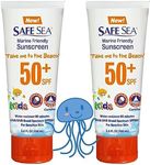 Safe Sea SPF50+ Kids Sunscreen | Travel Size 3.4 oz. | For sensitive skin | anti-jellyfish and Sea Lice sting protective lotion | Coral reef safe sunscreen (3.4 oz. tube 2 pack)