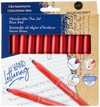 Manuscript Pen Company MANUSCRIPT Handwriting Pens Blue - pack of 12 handwriting pens with blue ink. Assorted MT010012BE