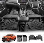 X-CAR Heavy Duty TPE Floor Mats Carpet Liner Compatible with Mitsubishi Triton Dual Cab 2015-2025