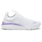 PUMA women's Softride Pro Echo Slip-on Nm Sneaker, Silver Mist/Lavender Alert/Puma White, 9.5