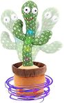 Kids Dancing Cactus Toys for Baby Boys and Girls Repeats What You Say Singing with English Song for Home Decor