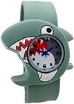 Cute Cartoon Slap Watch Shark Design with Bendable Silicone Strap Wristwatches For Children