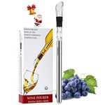 BeRicham 3-in-1 Stainless Steel Wine Chiller with Aerator and Pourer / Wine Accessory