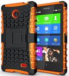 For LG G4 H815 / H818 Hard Silicone Strong Heavy Duty Shock Proof Dual Layer Armour Protective Case Cover with Built-in Stand in ORANGE with RETRACTABLE Stylus Touch Screen Pen and Screen Protector