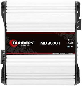 Taramps MD 3000.1 Amplifier 4 Ohms 3000 Watts RMS 1 Channel Full Range, Car Audio Monoblock, LED Monitor Indicator, Class D Great for Subwoofer, MD 3k