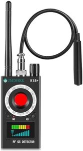 JMDHKK K18+ Hidden Camera Detector, Spy Camera Finder, Bug Detector, Magnetic Field Detector, Listening Device Detector – Privacy Protection Tool for Home, Office, Hotel, and Travel Security(Black)