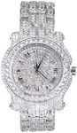 Men's 45mm Iced Diamond Pave Watch 