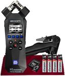 Zoom H1essential Stereo Handy Recorder – H1 Essential (H1E) Portable Audio Recorder, 32 Bit Float, USB & X/Y Microphone, 64GB SD, Tripod + AAA Batteries Ideal for Musicians, Vloggers, Filmmakers