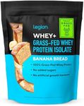 LEGION Whey+ Whey Isolate Protein Powder from Grass Fed Cows - Low Carb, Low Calorie, Non-GMO, Lactose Free, Gluten Free, Sugar Free, All Natural Whey Protein Isolate, 30 Servings (Banana Bread)