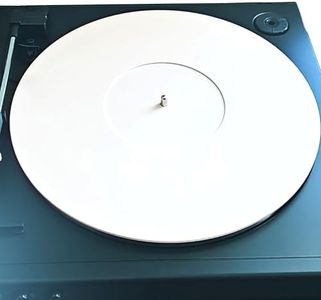 Mobile Pro Shop Acrylic Turntable Mat - Acrylic Slipmat for Vinyl LP Record Players - Improves Sound Quality & Provides Tighter Bass - Anti Static Platter mat (White)