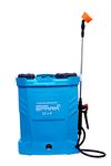 PAD CORP Spark 12 Volts X 8 Ampere Battery Sprayer Knapsack Sprayer | Light Weight | 16 Liter Tank Capacity | 1.7AH Charger | Lumber Support (Model-Spark 12X8) (Color-Sky Blue) (6 Month Warranty)