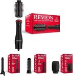 Bundle of Revlon One-Step Volumiser Plus, RVDR5298UK + Revlon One-Step 360° Vented Curler Head Attachment + Revlon One-Step Round Brush Head Attachment + Revlon One-Step Paddle Brush Head Attachment