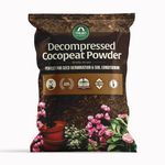 TrustBasket Decompressed Cocopeat Powder – Ready-to-Use Coconut Coir Soil Conditioner (1kg Pack) for Seed Germination, Potting, Indoor/Outdoor Gardens – 100% Natural, High Water Retention