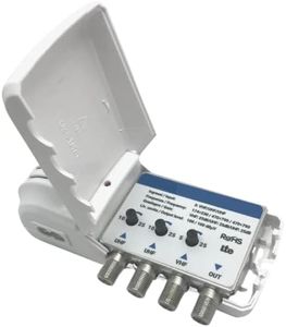 PATABIT Amplificatore antenna TV (Centralina Alimentata 3 Antenne)