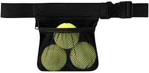 Nebudo Tennis Ball Band Holder Pickleball Tennis Balls Pickleballs Holding Accessory for Women Skirt Men Waist Hip Bags Accessories Pouch Sack Pickle Ball Bag Carrier Gadgets Gear Band Pocket - Large