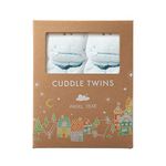 Angel Dear Cuddle Twin Set, Blue Hippo