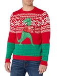 Blizzard Bay Men's Trex Hates Sweater Ugly Christmas Sweater, Red/Green/White, Medium