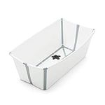 Stokke Flexi Bath, White - Foldable Baby Bathtub - Lightweight, Durable & Easy to Store - Convenient to Use at Home or Traveling - Best for Newborns & Babies…